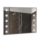Прямокутне дзеркало з підсвічуванням для ванної кімнати Liberta Desio 800х800