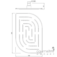 Верхний душ Jaquar Maze Alive OHS-CHR-85859M хром