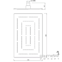 Верхний душ Jaquar Maze OHS-CHR-1637 хром