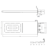 Верхний душ с каскадом Jaquar Maze OHS-CHR-1649 хром