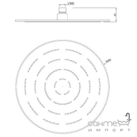 Верхній душ Jaquar Maze OHS-CHR-1633 хром