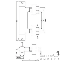Змішувач-термостат для душу Jaquar Florentine FLR-CHR-5655 хром