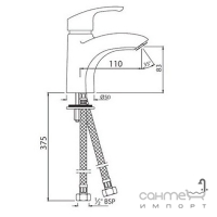 Смеситель для раковины Jaquar Eko EKO-CHR-33023B хром