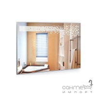 Прямоугольное зеркало с LED подсветкой для ванной комнаты Liberta Roseto 600х800
