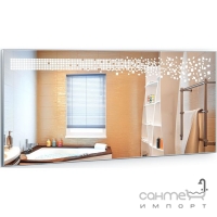 Прямоугольное зеркало с LED подсветкой для ванной комнаты Liberta Roseto 1200х800