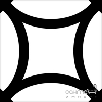 Плитка для підлоги 20x20 Mayolica Ceramica District Figure Black (матова)