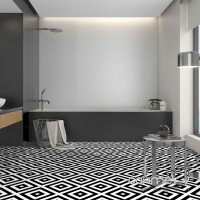 Плитка для підлоги 20x20 Mayolica Ceramica District Lines Black (матова)