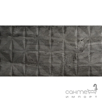 Настенная плитка 30x60 Coem Reverso2 Diamond Rett Naturale Black (темно-серая)