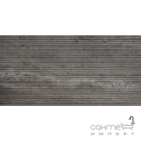 Настенная плитка 45x90 Coem Reverso2 Rett Line Naturale Black (темно-серая)