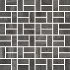 Мозаика 30x30 Coem Reverso2 Rett Mosaico Bricks Patinato Black (темно-серая, патинированная)