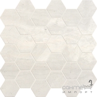 Мозаїка 30x30 Coem Reverso2 Mosaico Esagono Naturale White (біла, матова)