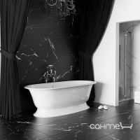 Универсальный керамогранит 60x60 Almera Ceramica Black Marmour GLD80260S (полированный) 