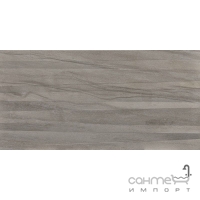 Настенный керамический гранит 45x90 Coem Sequoie Wave Rett Naturale Dark Stagg (серый)	
