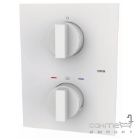 Змішувач-термостат для ванни/душа прихованого монтажу GRB White на 2 споживача 60120602 білий