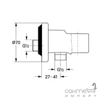 Душевая система скрытого монтажа с смесителем-термостатом Grohe Grotherm SmartControl 34614SC0 хром