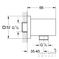 Система скрытого монтажа с смесителем-термостатом и изливом Grohe Grotherm SmartControl 34506SC2 хром