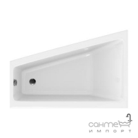 Ассиметричная акриловая ванна левосторонняя Cersanit Crea 160х100