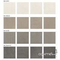 Керамогранит 60x60 Coem Silver Stone Strutturato Rett MIX Ivory (светло-бежевый, структурированный)