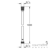 Душовий шланг 1м Grohe Silverflex Longlife 26334000 хром