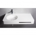 Раковина зі штучного каменю з полотенцержателем Volle Solid Surface 13-40-742 біла