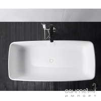 Ванна зі штучного каменю із сифоном Volle Solid Surface 12-40-034 біла