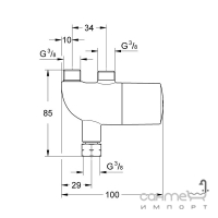 Центральний термостат для змішувачів Grohe Grotherm Micro 34487000 хром