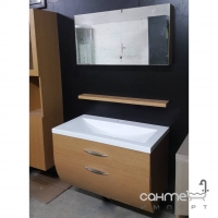 Комплект мебели для ванной комнаты с зеркалом Orans 2629 (цвет Wood) (уценка)