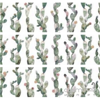 Плитка настенная 29,75x99,55 Aparici Glimpse Cactus Ornato (сатинированная, ректифицированная) 