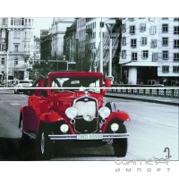 Настінна плитка, декор-панно 20х50 Ceramika-Konskie Michelle Retro 2 Red Car Inserto