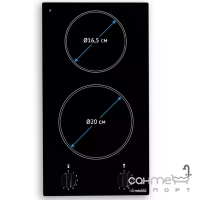 Электрическая варочная поверхность Minola Hi-Lite MVH 3012 GBL черное стекло
