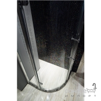 Напівкругла душова кабіна Godi Golden Lily 1007 silver/transparent gloss