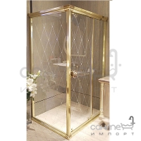 Прямокутна душова кабіна Godi Princeton SR2104 120x90 gold/transparent gloss