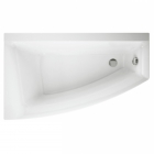 Асиметрична акрилова ванна Cersanit Virgo Max Cover+ 150x90 лівостороння