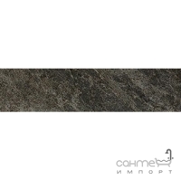 Керамогранит 7,3x30 Coem Soap Stone Naturale Rett Black (черный, матовый)