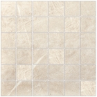 Мозаика 30x30 Coem Soap Stone Mosaico Naturale Rett White (светло-бежевая, матовая)
