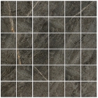 Мозаика 30x30 Coem Soap Stone Mosaico Naturale Rett Black (черная, матовая)