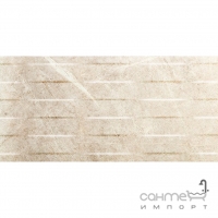 Настінний декор 30x60 Coem Soap Stone Waves Rett White (світло-бежевий)