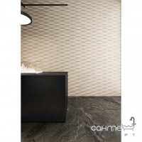 Декор настінний 30x60 Coem Soap Stone Waves Rett Black (чорний)