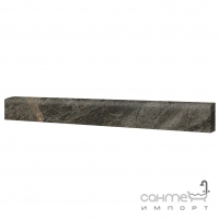 Плінтус 7,5x75 Coem Soap Stone Battiscopa Naturale Rett Black (чорний, матовий)