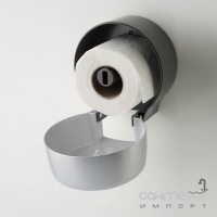 Диспенсер туалетного паперу Rixo Bello P127S сріблястий пластик