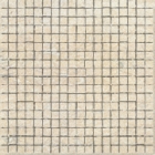 Мозаика 30x30 Coem Travertino Romano al Verso Mosaico Patinato Rett White (светло-бежевая, патинированная)