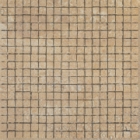 Мозаика 30x30 Coem Travertino Romano al Verso Mosaico Patinato Rett Walnut (темно-бежевый, патинированный)