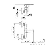 Змішувач для душу KFA Armatura Sofit 5116-010-00 хром