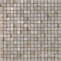 Мозаїка 30x30 Coem Travertino Romano Scanalato Mosaico Mix Lucidato Rett White (напівполірована)