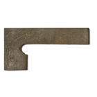 Клінкерна плитка, ліва боковина 20x39 Gres de Aragon Antic Zanquin left Basalto (темно-сіра)