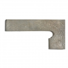 Клінкерна плитка, боковина права 20x39 Gres de Aragon Antic Zanquin Right Ceniza (сіра)