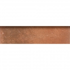 Клинкерная плитка, плинтус 8x33 Gres de Aragon Antic Rodapie Cuero (красно-коричневая)