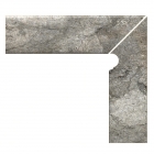 Правый боковой элемент к ступени 27x30 Gres de Aragon Rocks Zanquin redondeado right Gris (серый)