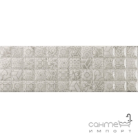 Настенная плитка, декорация под мозаику 25x75 Tau Ceramica Grisha RLV Silver Mix (серая)