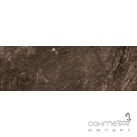 Настенная плитка под мрамор 30x90 EcoCeramic Sorolla Marron (темно-коричневая)
